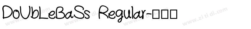 DoUbLeBaSs Regular字体转换